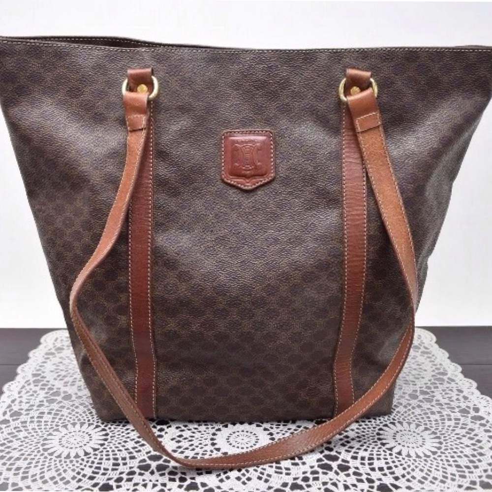 CELINE TOTE BAG BROWN MACADAM
